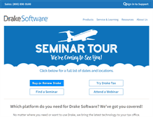 Tablet Screenshot of drakesoftware.com